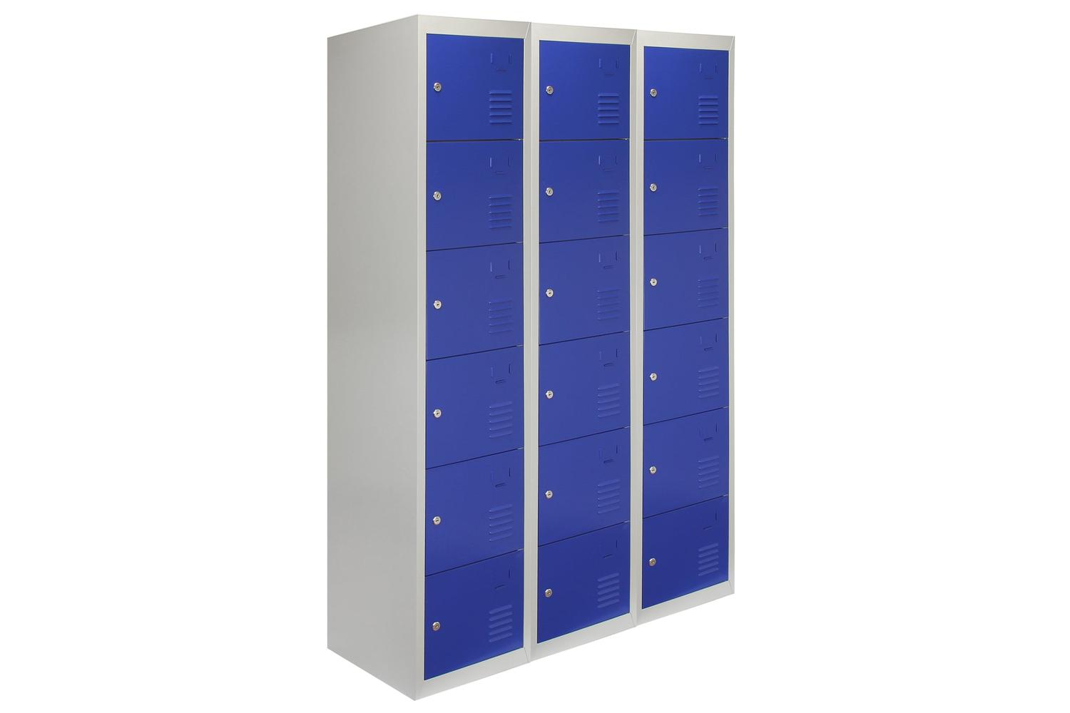 Monstershop 3 x Metal Storage Locker | Blue-2