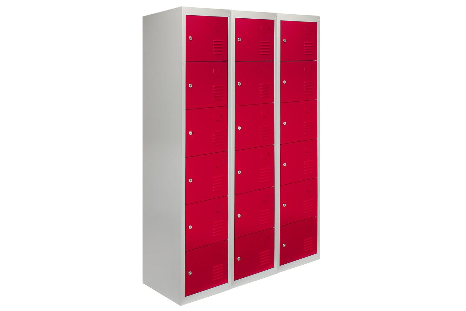Monstershop 24134 - 3 X Metal Storage Lockers - Six Doors Re-2