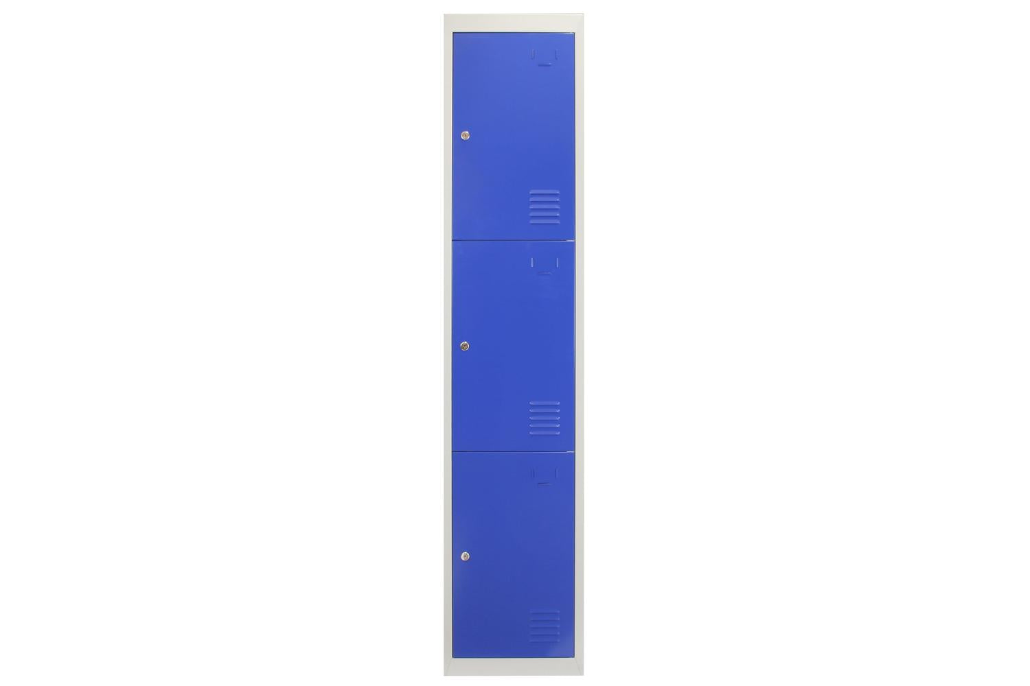 Monstershop 3 x Metal Storage Locker | Blue-4