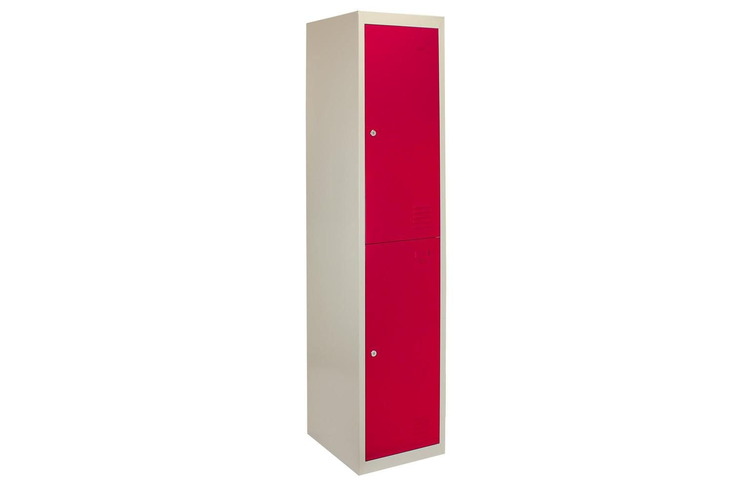 Monstershop 3 x Metal Storage Lockers | Red-3