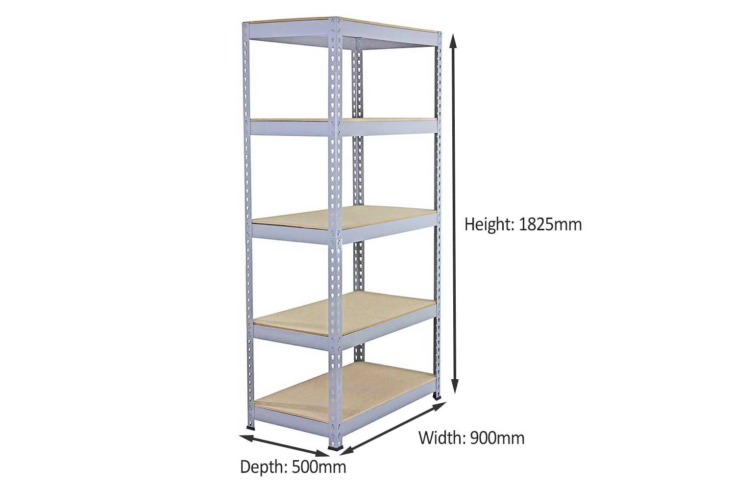 Monstershop 3 x Q-rax Metal Racking Units | Grey-5