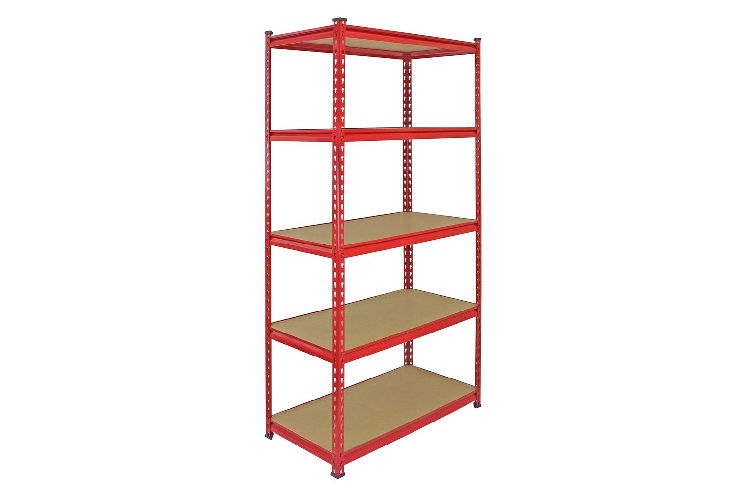 Monstershop 3 x Z-Rax Metal Racking Unit | Red-2