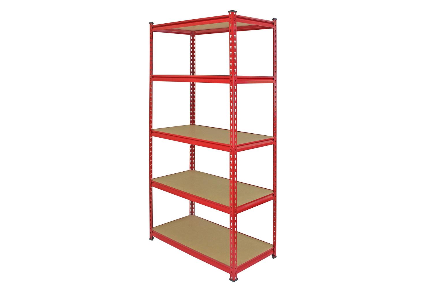 Monstershop 3 x Z-Rax Metal Racking Unit | Red-4