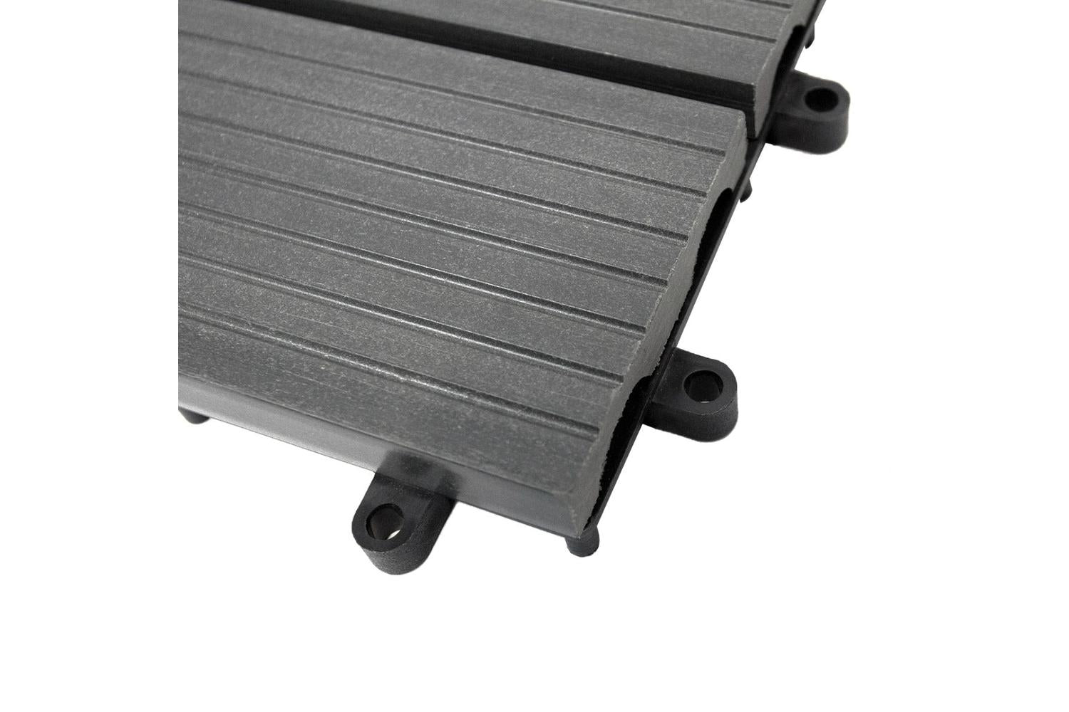 Monstershop 33 x Wpc Decking Floor Tiles | Grey-8