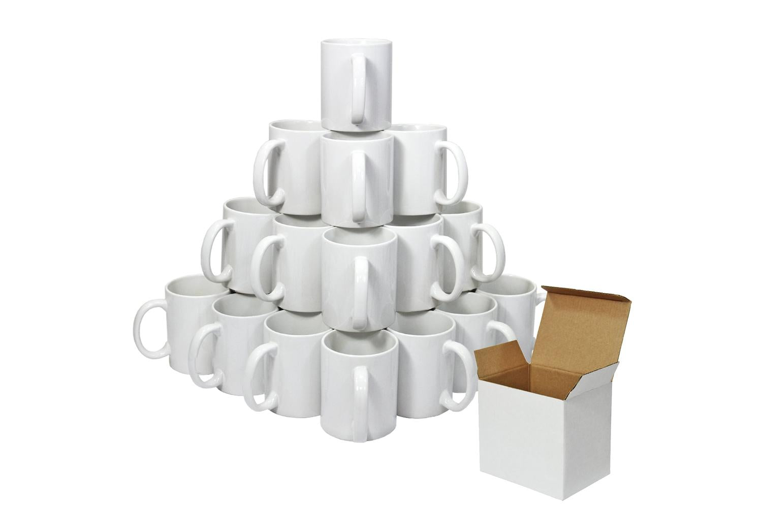 Monstershop Polymer Coated AAA Mugs With Boxes | White