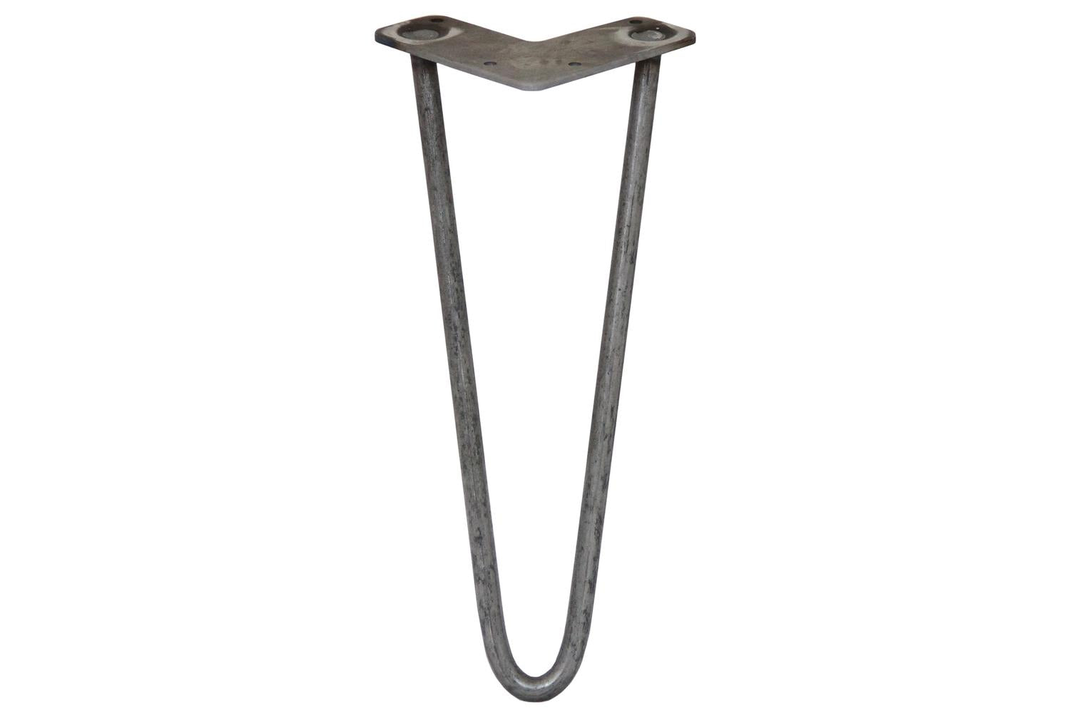 Monstershop Hairpin Legs 2 Prong | Raw Steel | 12mm-3
