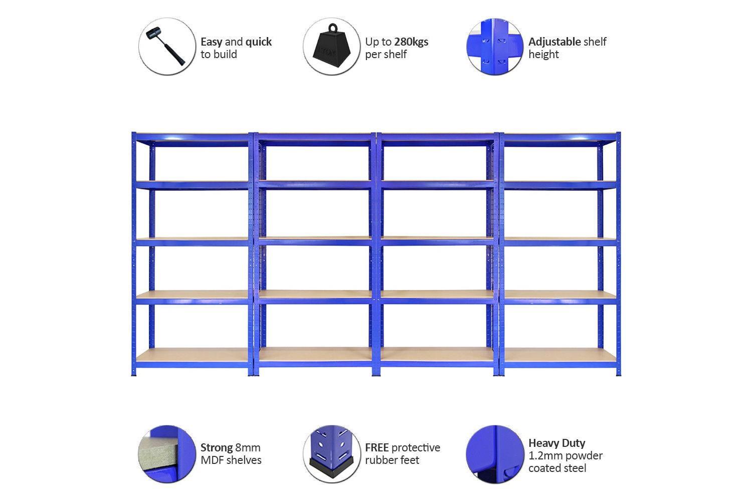 Monstershop Warehouse Storage  Racking Units | Blue-3