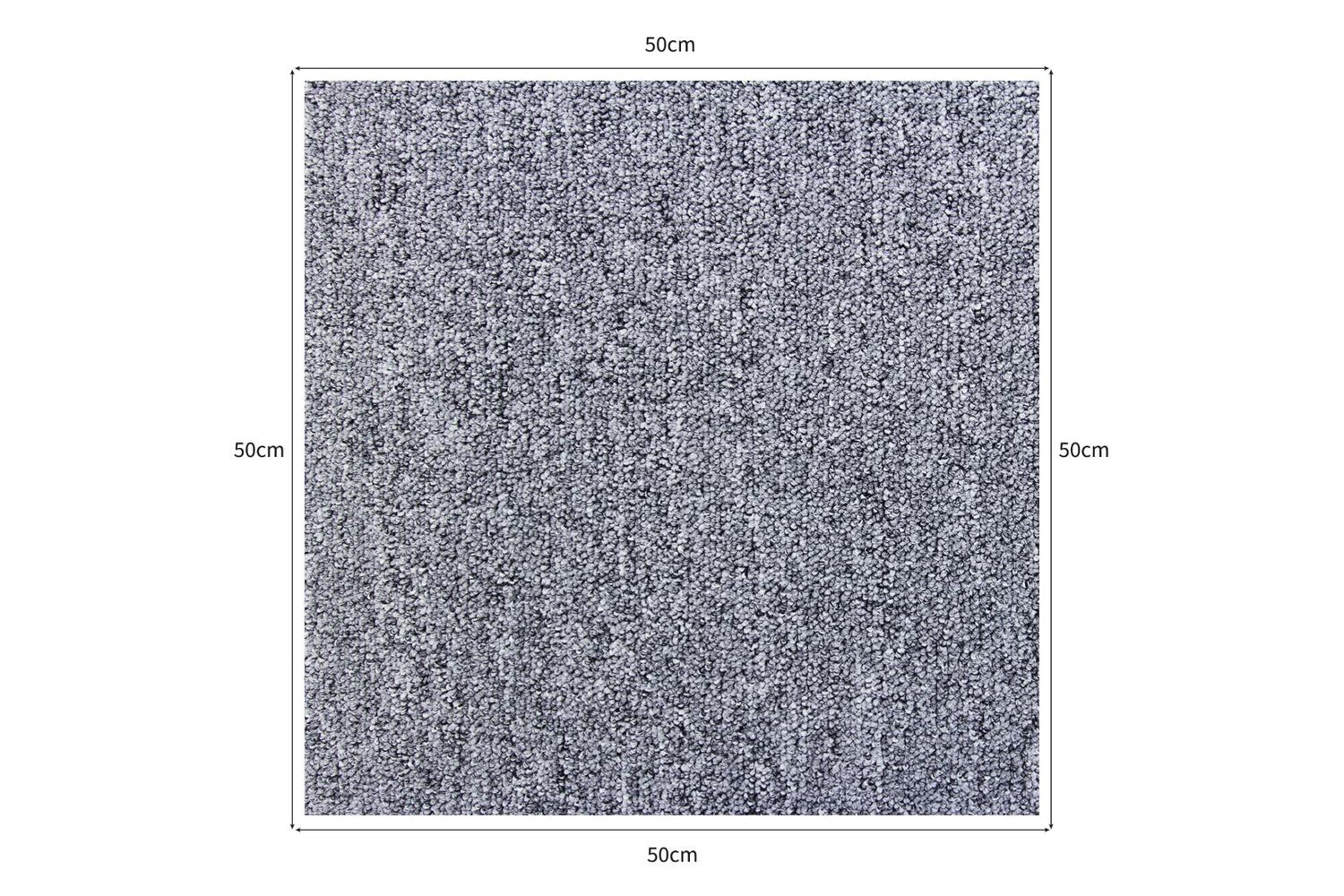 Monstershop 26091 - 40 X Carpet Tiles 10m2 / Platinum Grey-7