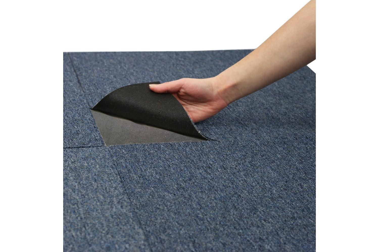 Monstershop 40 x Carpet Tiles | Storm Blue/Anthracite-3