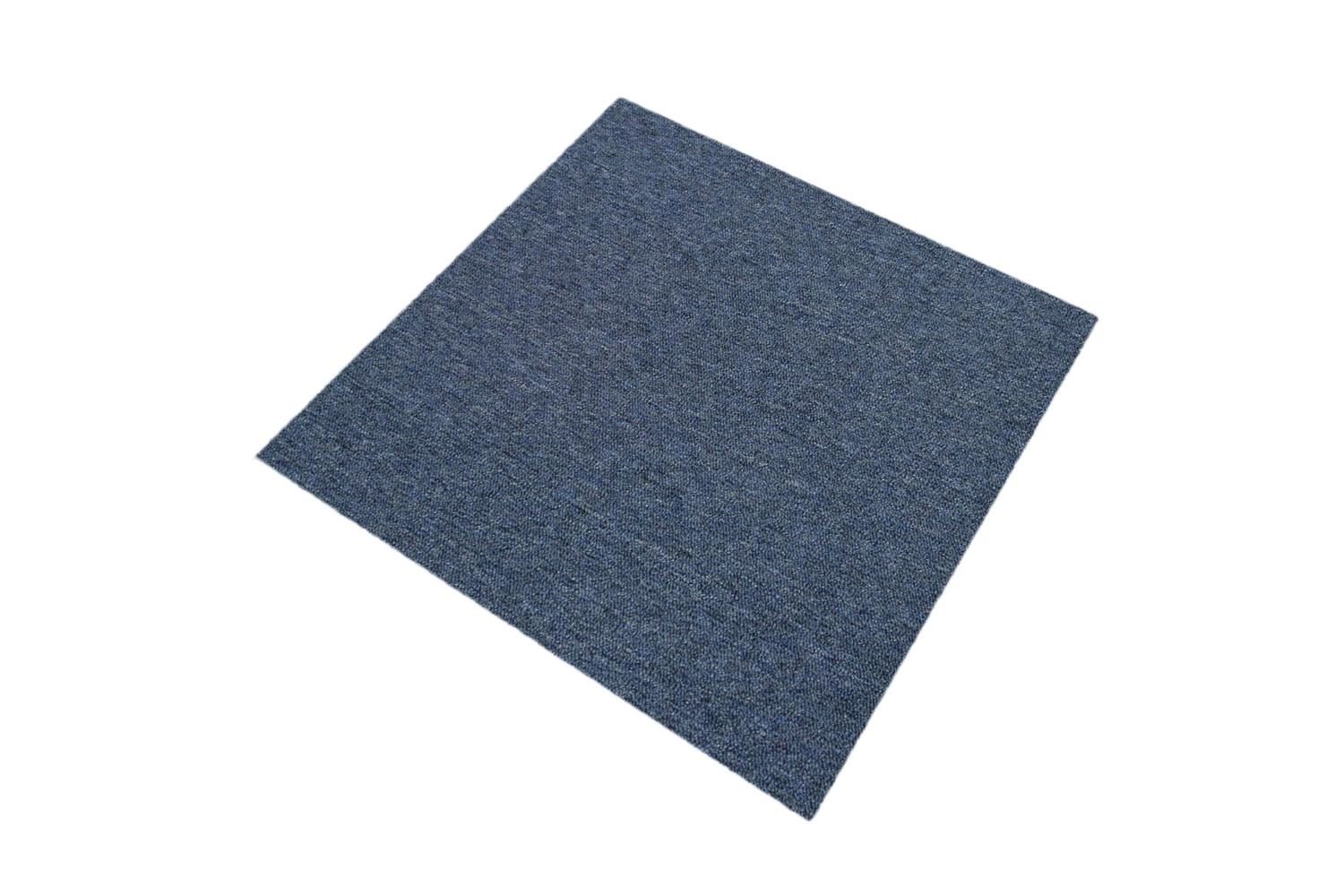 Monstershop 40 x Carpet Tiles | Storm Blue/Charcoal Black-2
