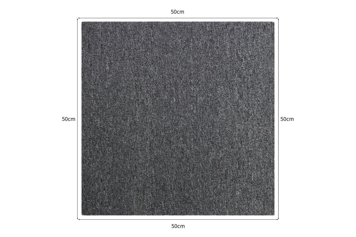 Monstershop 26097 - 40 X Carpet Tiles Anthracite Grey 10m2-8
