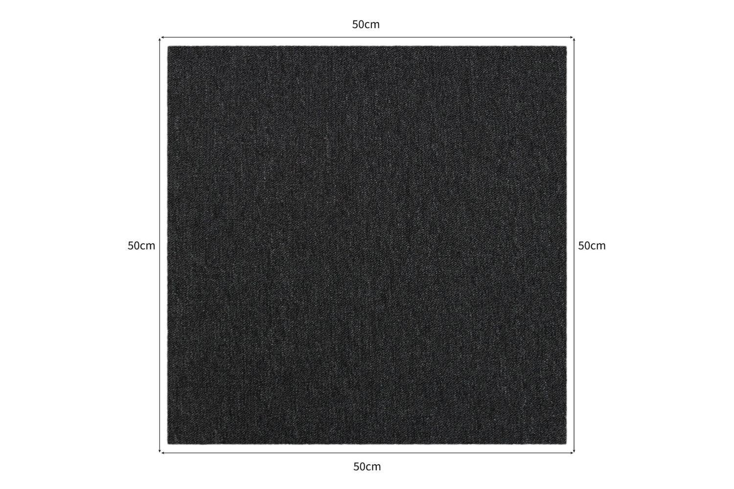 Monstershop 26094 - 40 X Carpet Tiles Charcoal Black 10m2-7
