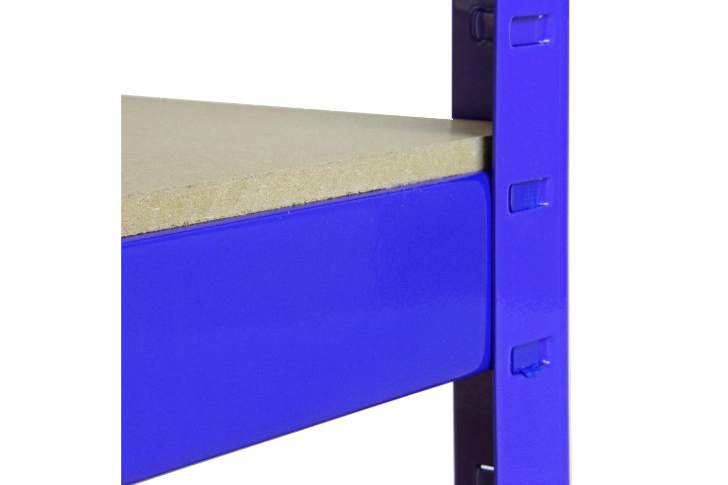 Monstershop 5 x 90cm Storage Racks | Blue-4