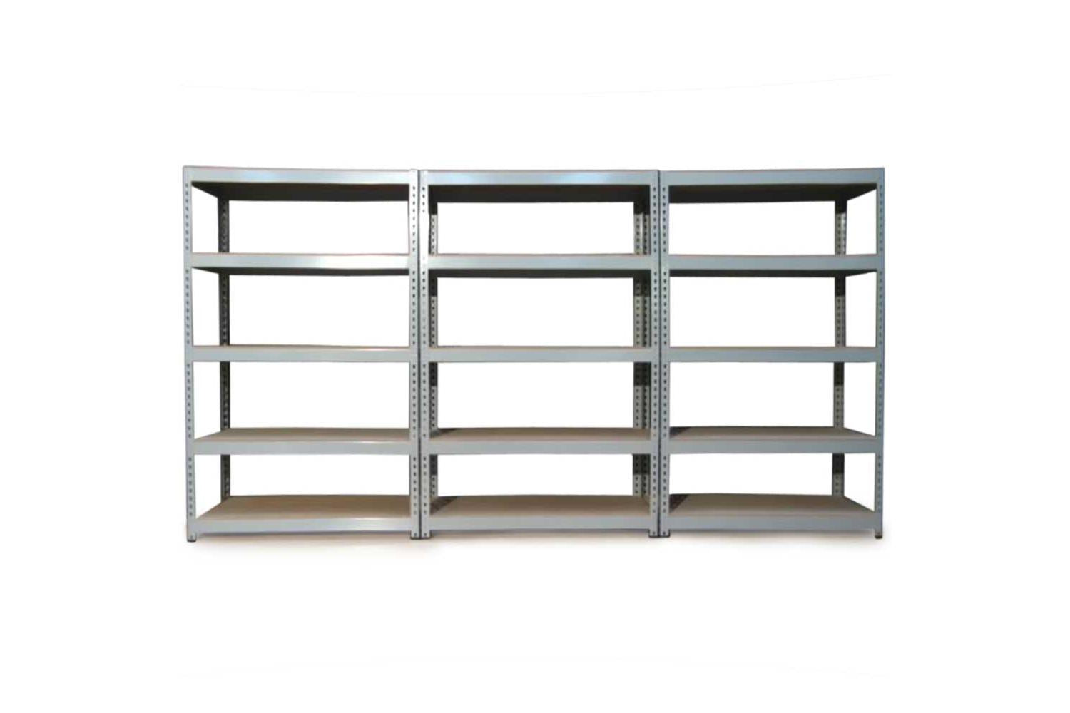 Monstershop 5 x Q Rax Warehouse Racking Units | Grey-5
