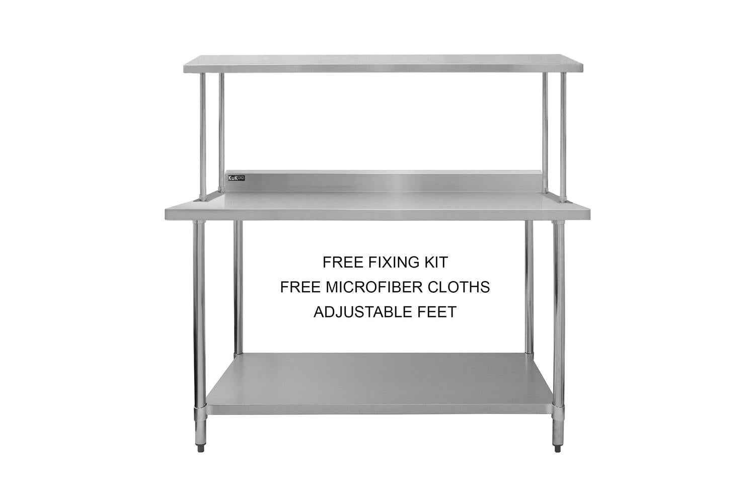 Monstershop 5ft Catering Bench with Single Over-Shelf-2
