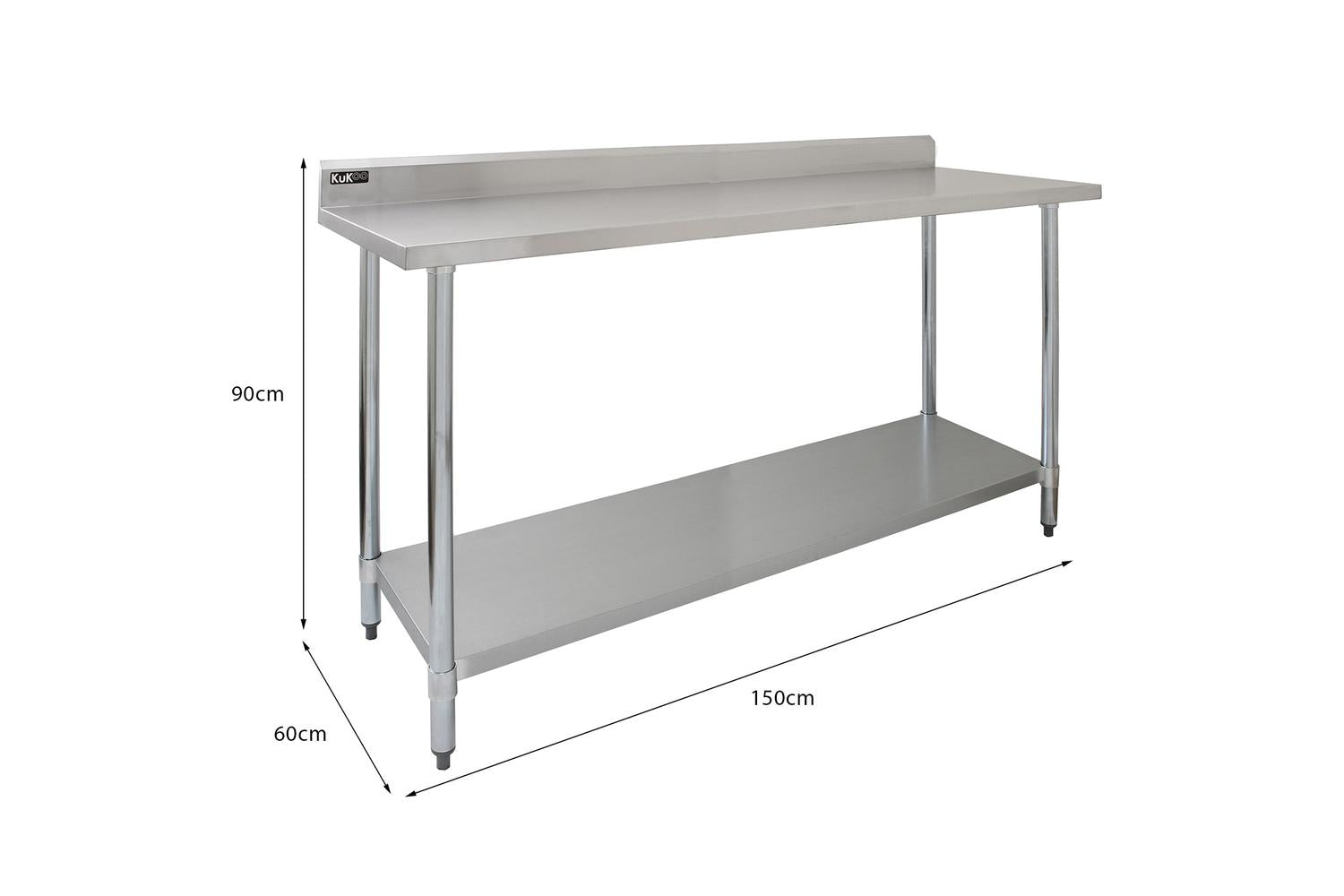 Monstershop 5ft Catering Bench with Single Over-Shelf-7