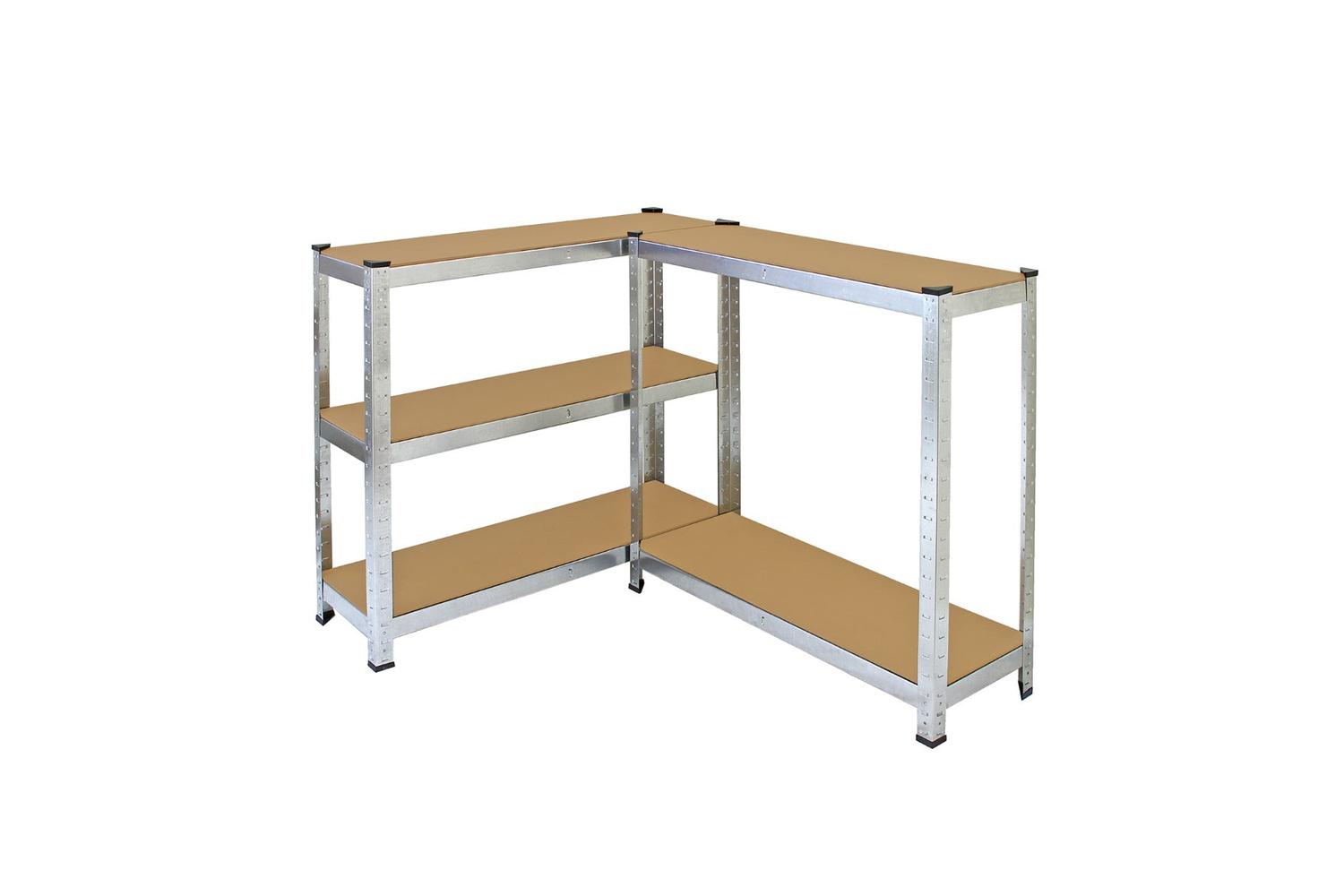 Monstershop 6 x Galwix Galvanised Racking Units | Silver-4