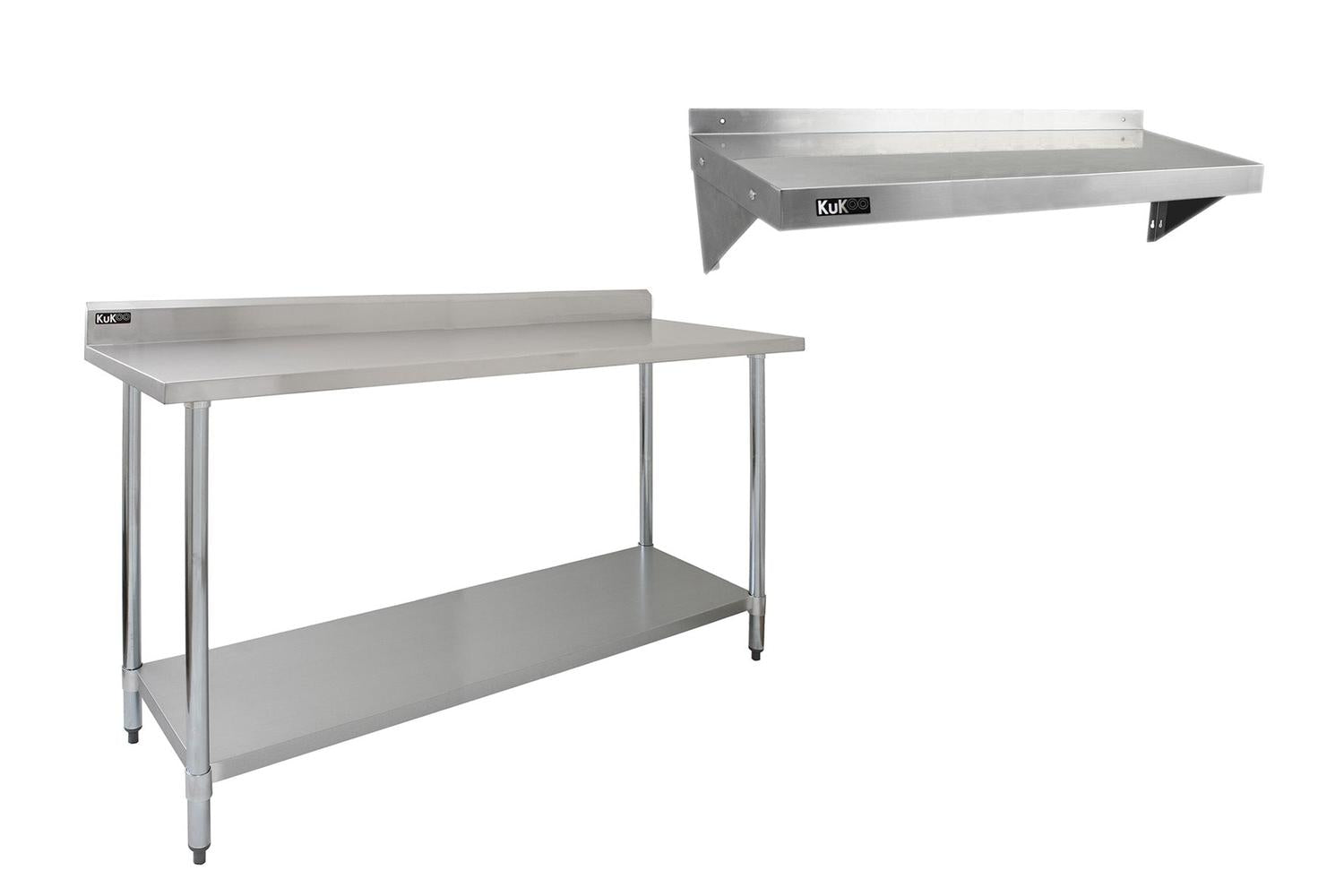 Monstershop Catering Bench and 2 x Wall Mounted Shelves-2