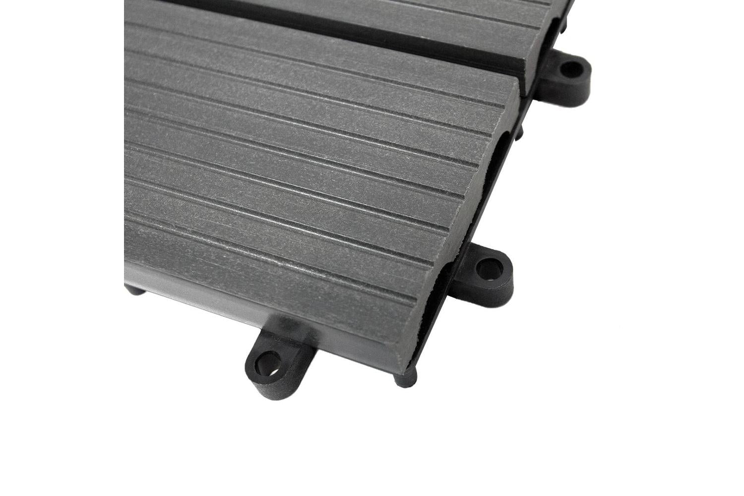 Monstershop 99 x WPC Decking Floor Tiles | Grey-5