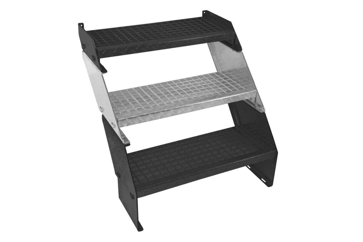 Monstershop Additional Galvanised Steel Staircase | Silver-4