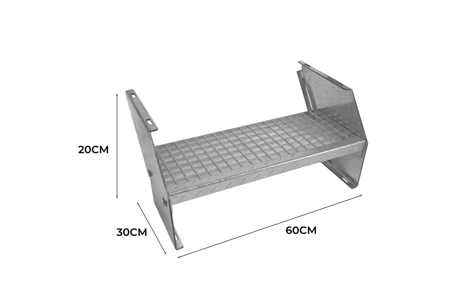 Monstershop Additional Galvanised Steel Staircase | Silver-5