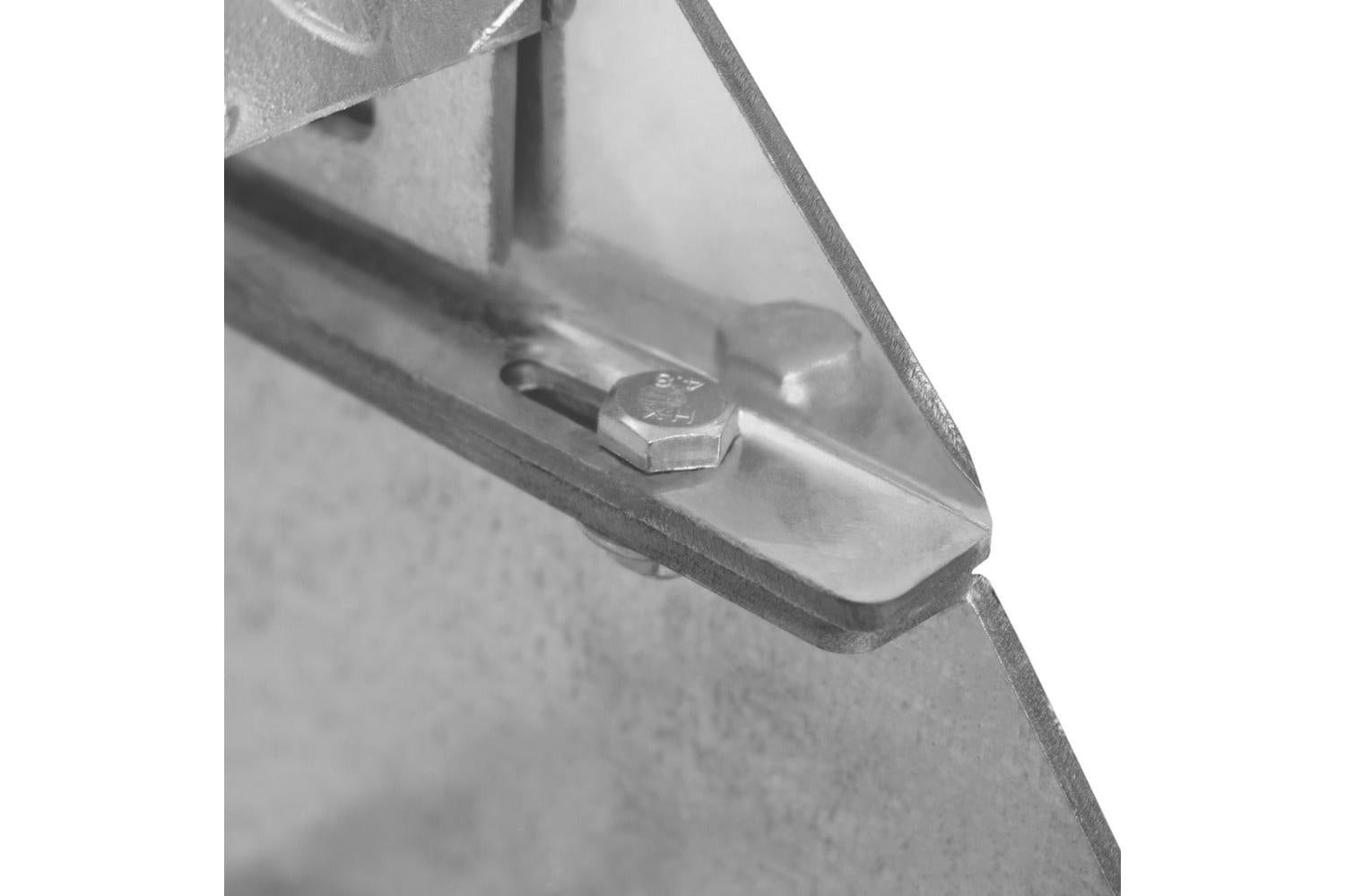 Monstershop Adjustable 6 Section Galvanised Staircase | Silver-7