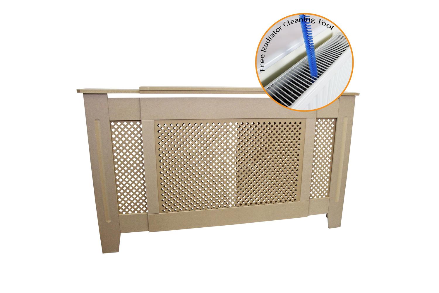 Monstershop Adjustable Radiator Cover MDF Unfinished-2