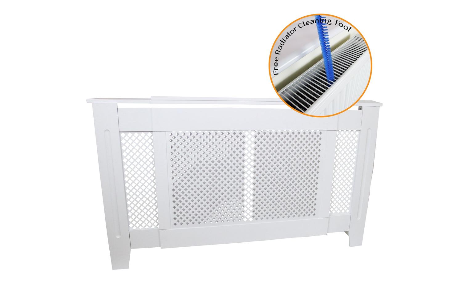Monstershop Adjustable MDF Radiator Cover | White-2
