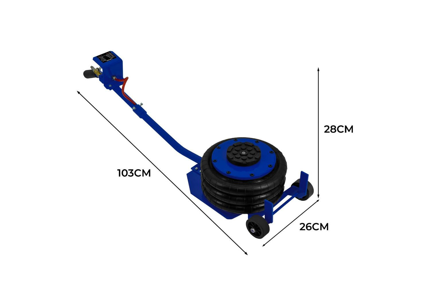 Monstershop Air Bag Jack 3.5T Long Lever Handle | Blue-5