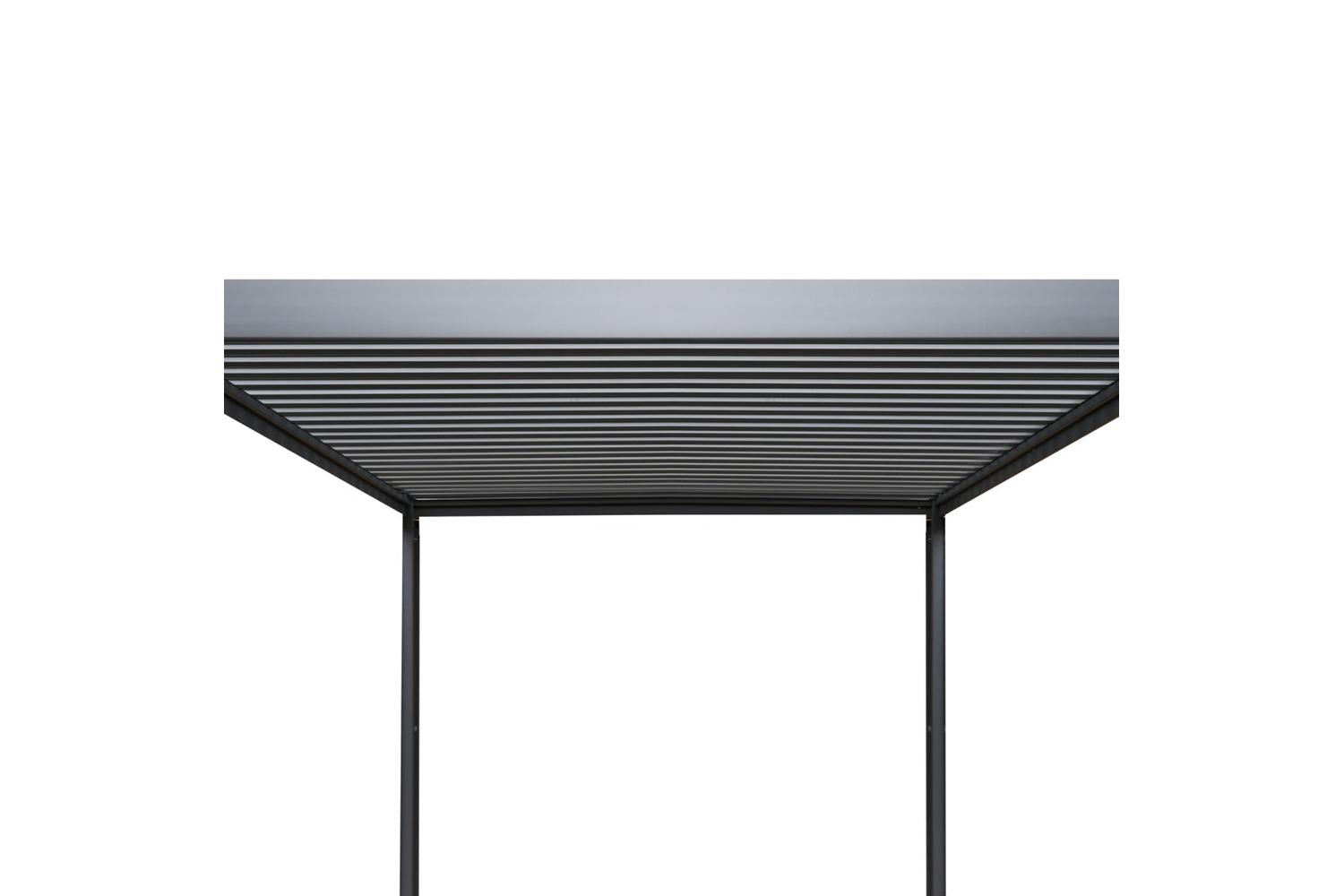 Monstershop 3m x 3m Aluminium Pergola | Dark Grey-3