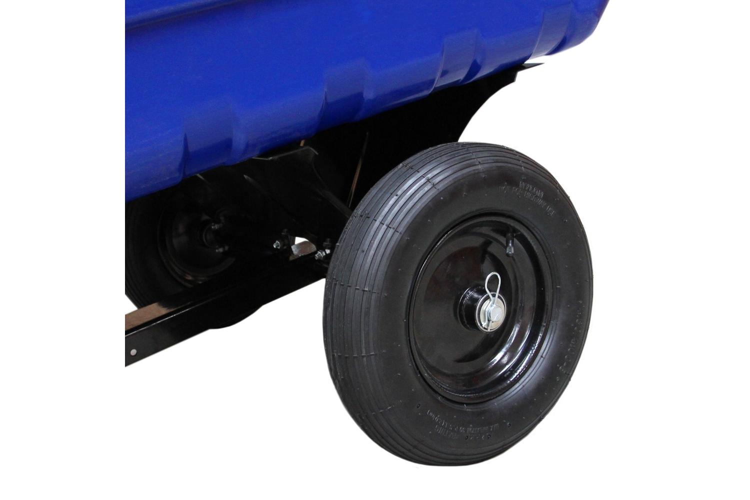 Monstershop ATV Tipping Trailer & 15HP Wood Chipper | Blue-5