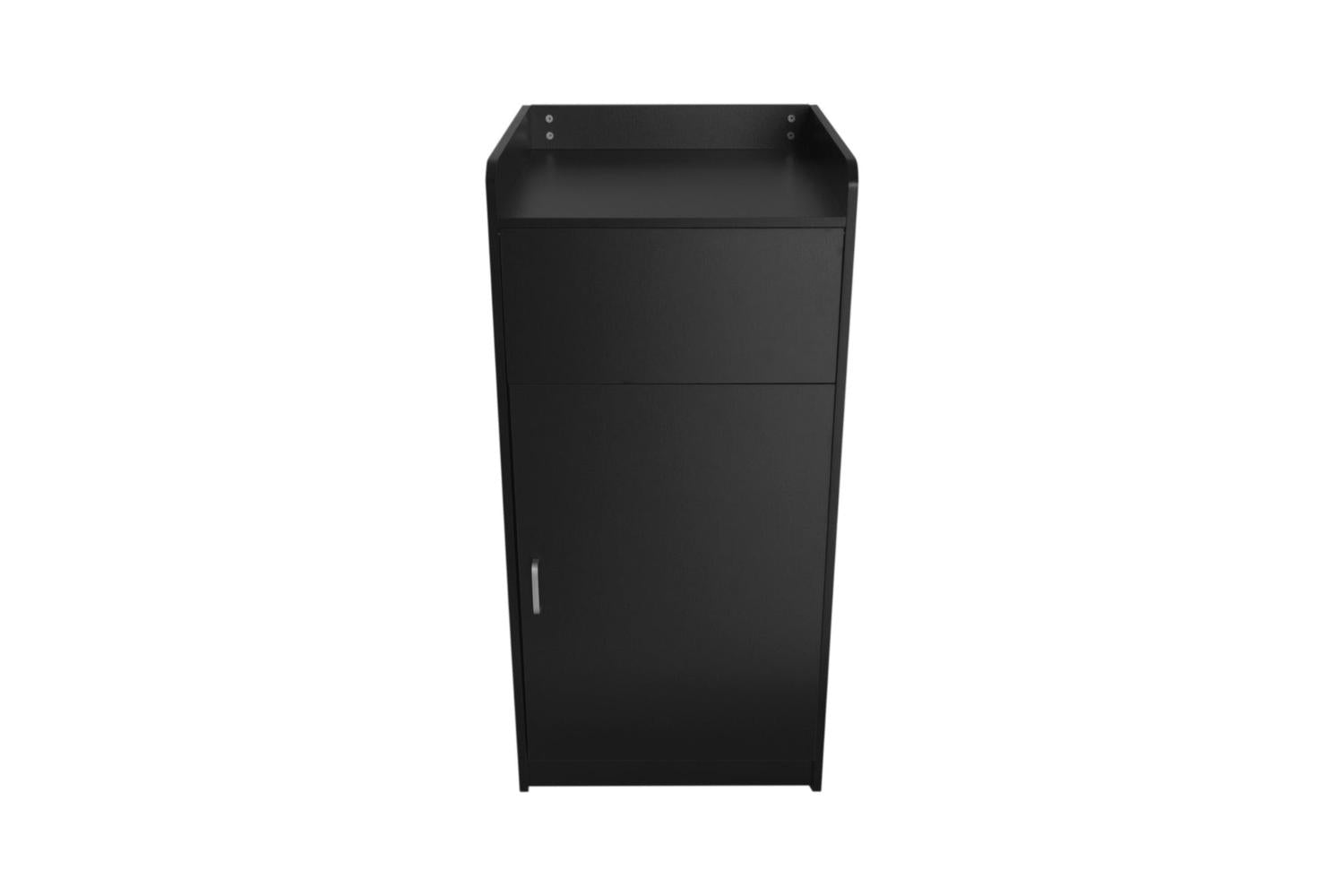 Monstershop Wooden Litter Bin & Tray Stand | Black