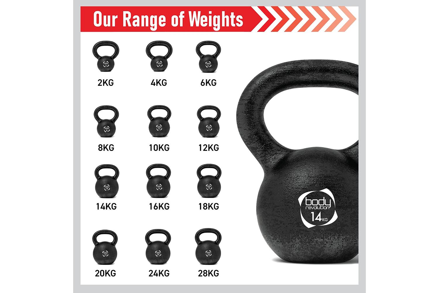 Monstershop Body Revolution Cast Iron Kettlebells | 16kg-3