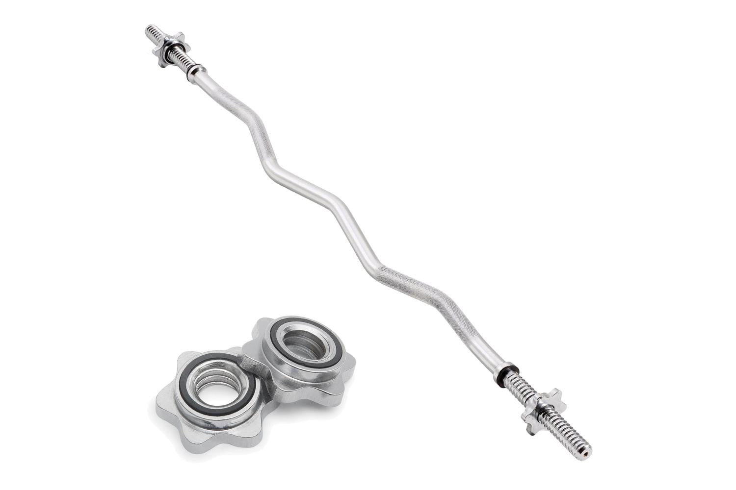Monstershop Body Revolution EZ 1" Spring Collar Barbell Bar-3