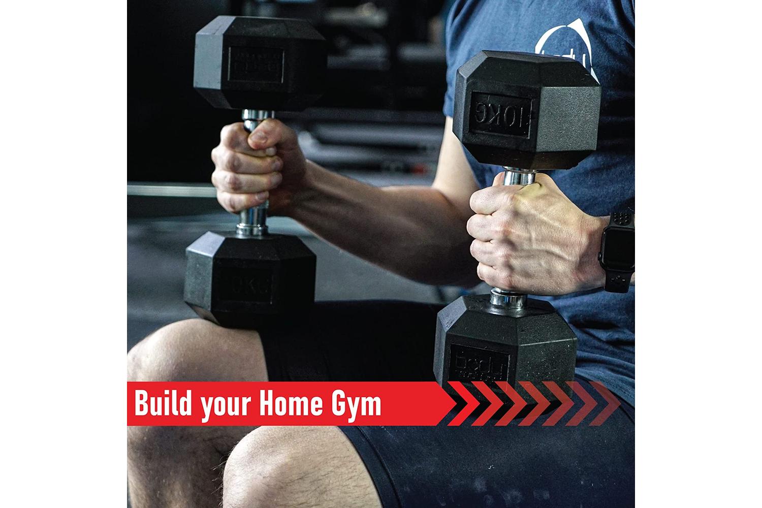Monstershop Body Revolution Hex Dumbbells | 5kg Pair-3