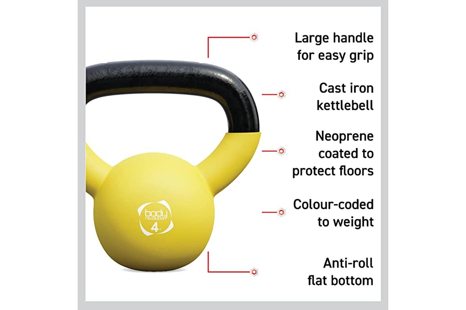 Monstershop Body Revolution Cast Iron Kettlebells | 6kg-2