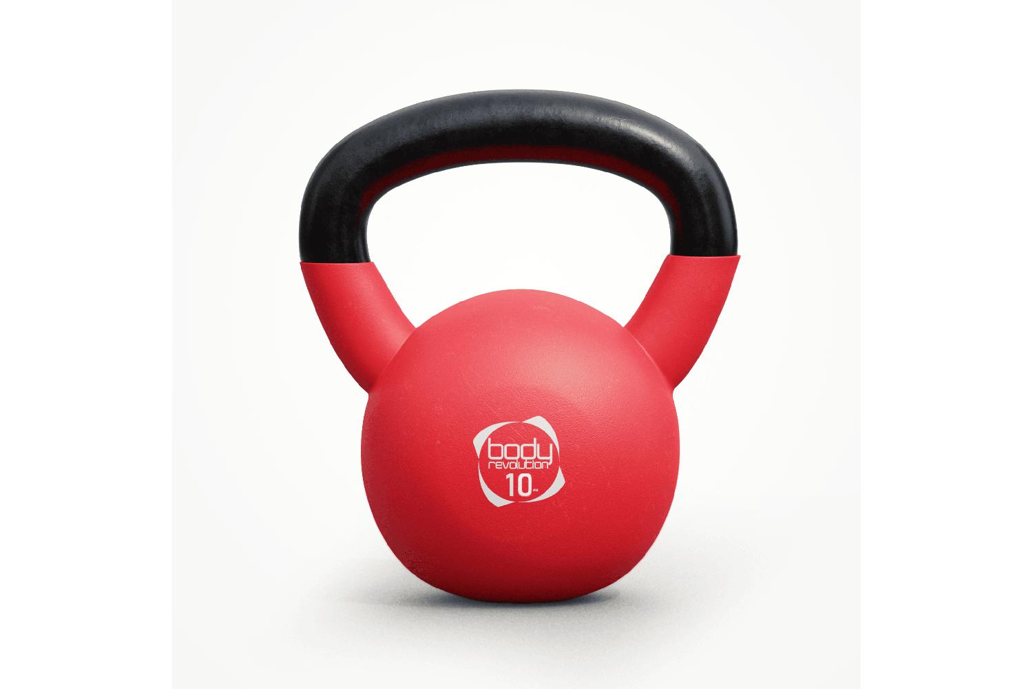 Monstershop Body Revolution Neoprene Kettlebells | 10kg | Red