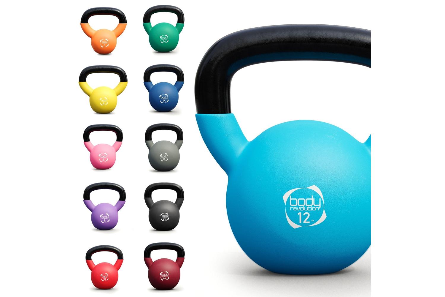 Monstershop Body Revolution Neoprene Kettlebells | 6kg+8kg+10kg Set