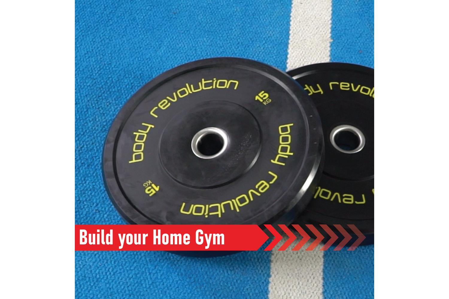 Body Revolution Olympic Bumper Plates Black 15 Kg Pair-5