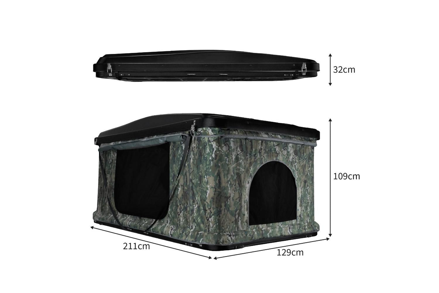 Monstershop 212485 - Car Roof Tent  Camouflage-6
