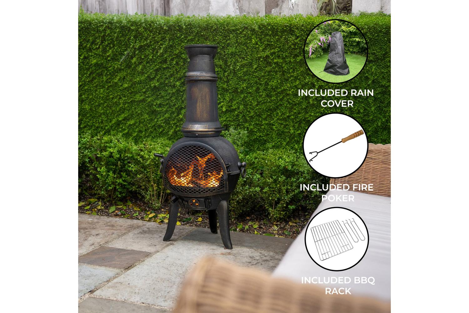 Monstershop 27845 - Cast Iron Chiminea-3
