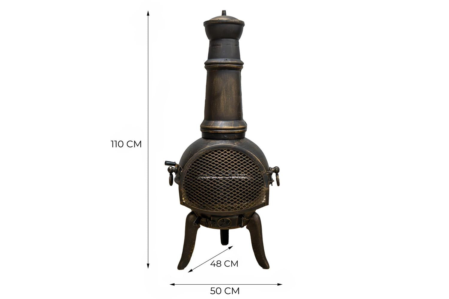 Monstershop 27845 - Cast Iron Chiminea-7