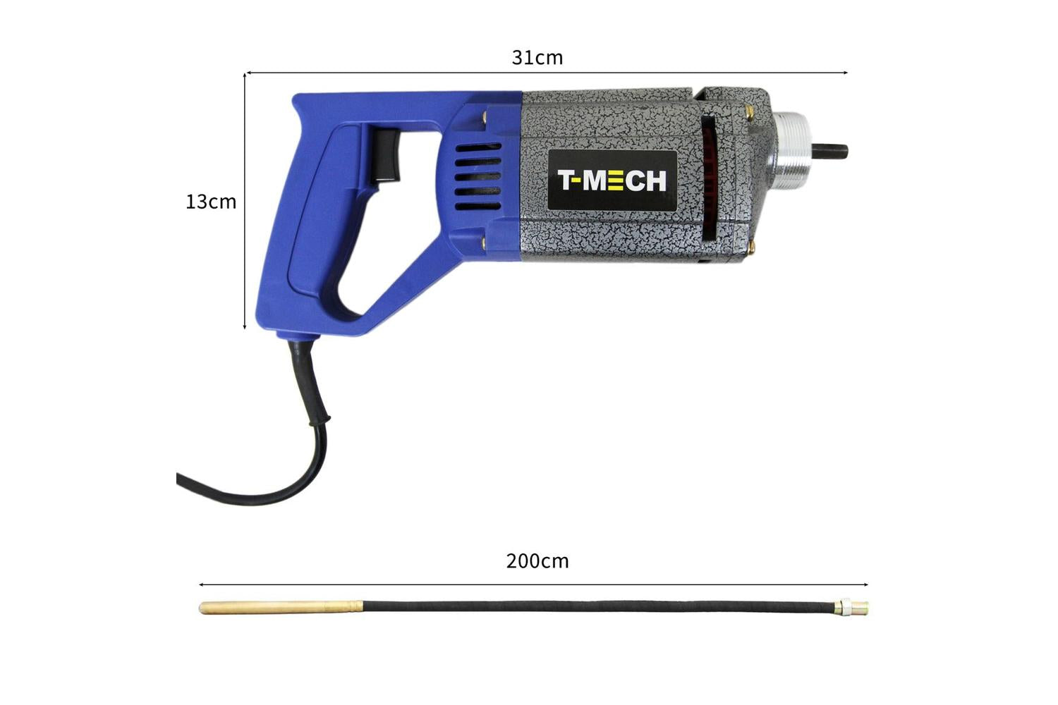Monstershop 25456 - Cement Mixer & Handheld Concrete Vibrato-8