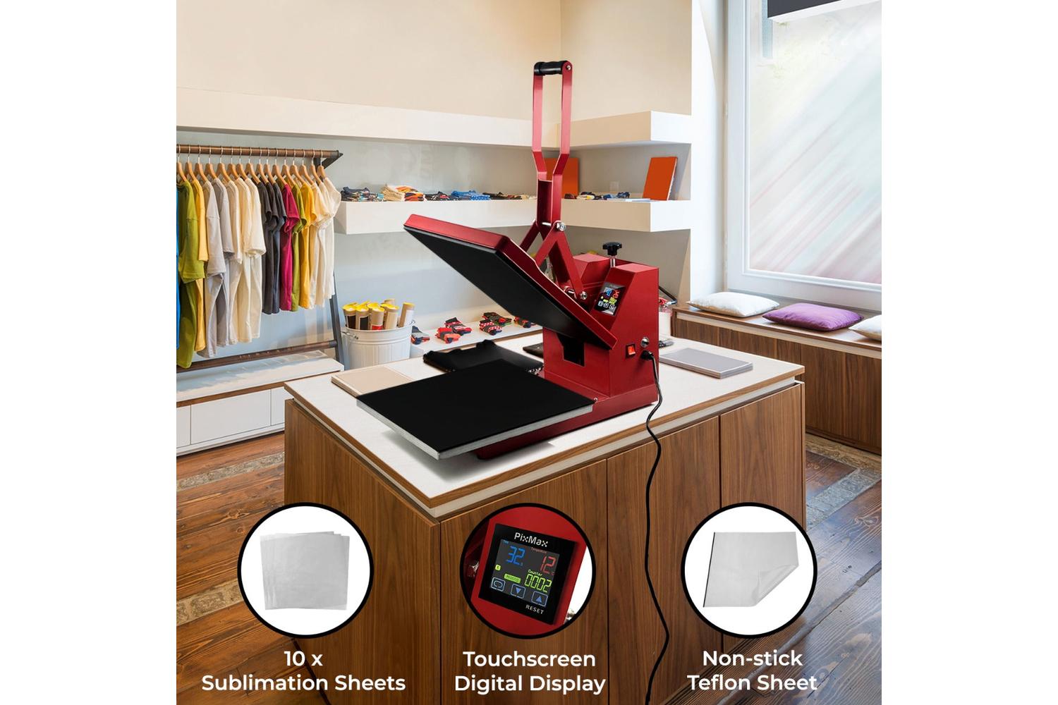 Monstershop 9115 - Clam Heat Press 38 X 38cm Teflon Sheet &-2