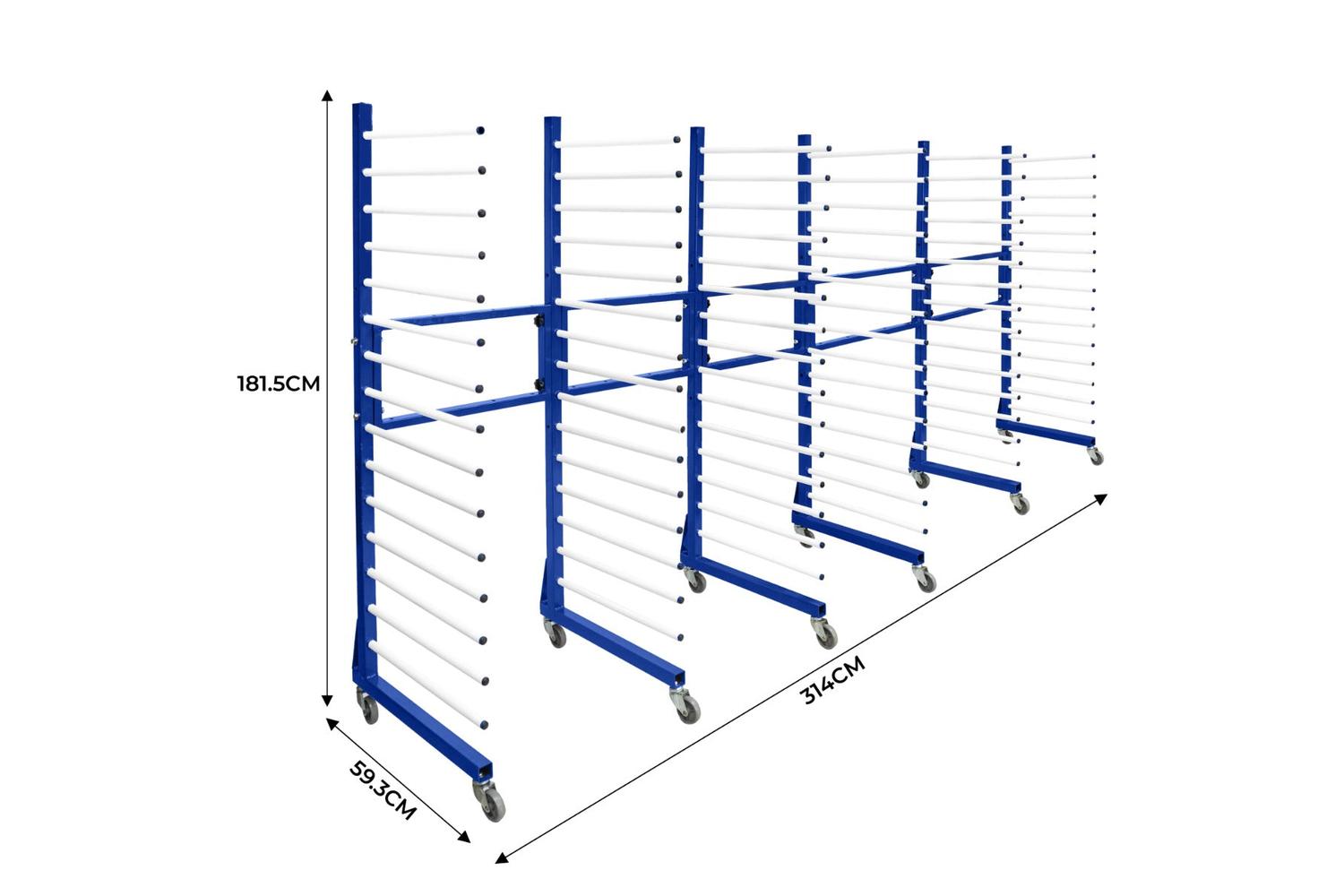 Monstershop 212888 - Combi Spray Drying Rack Trolley X 3 & 2-7