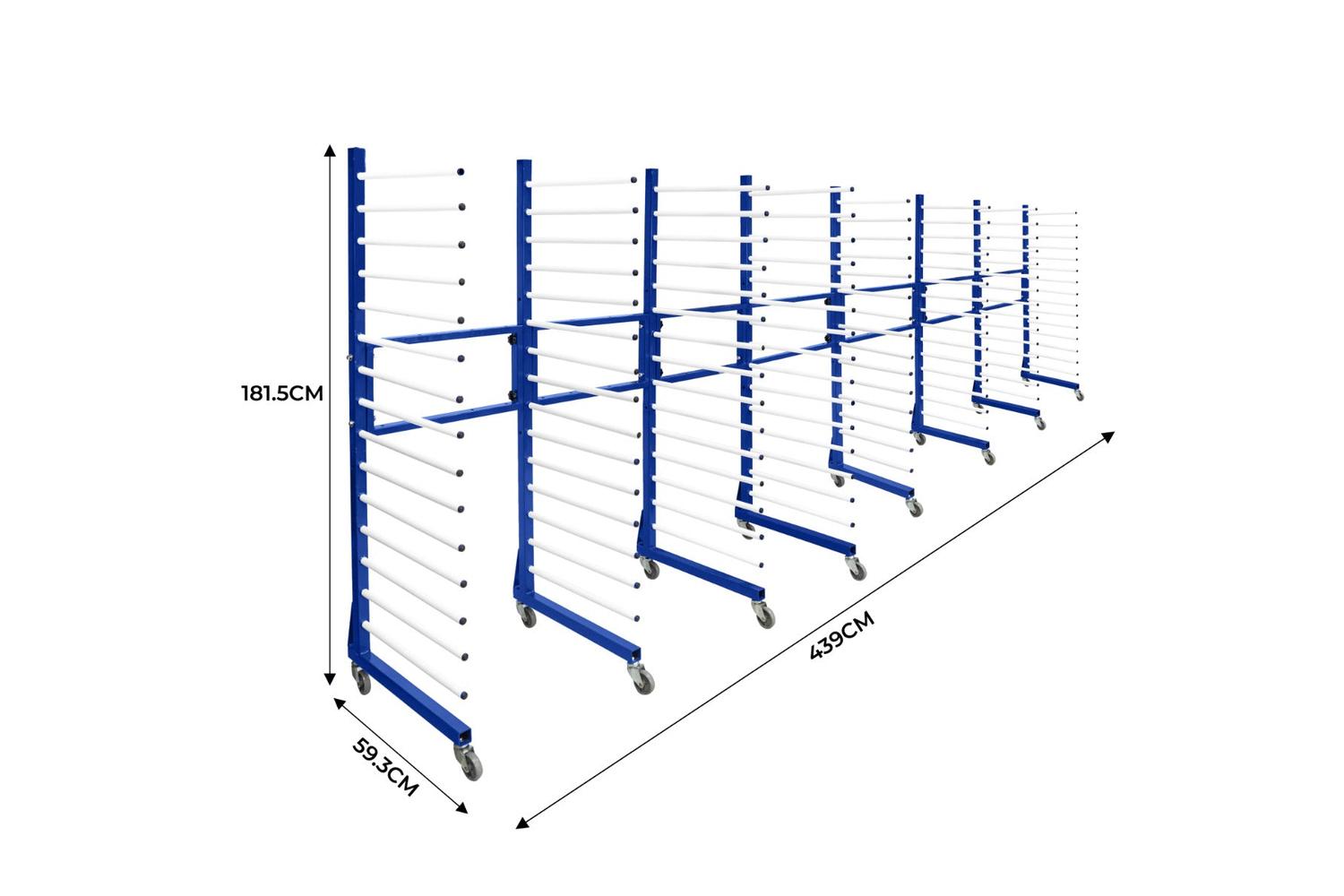 Monstershop 212890 - Combi Spray Drying Rack Trolley X 4 & 3-6