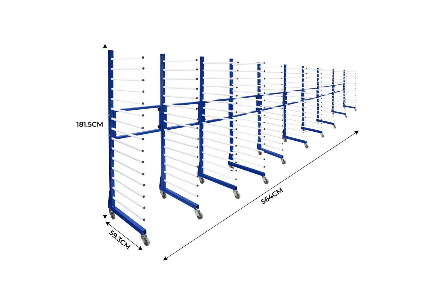 Monstershop 212892 - Combi Spray Drying Rack Trolley X 5 & 4-6