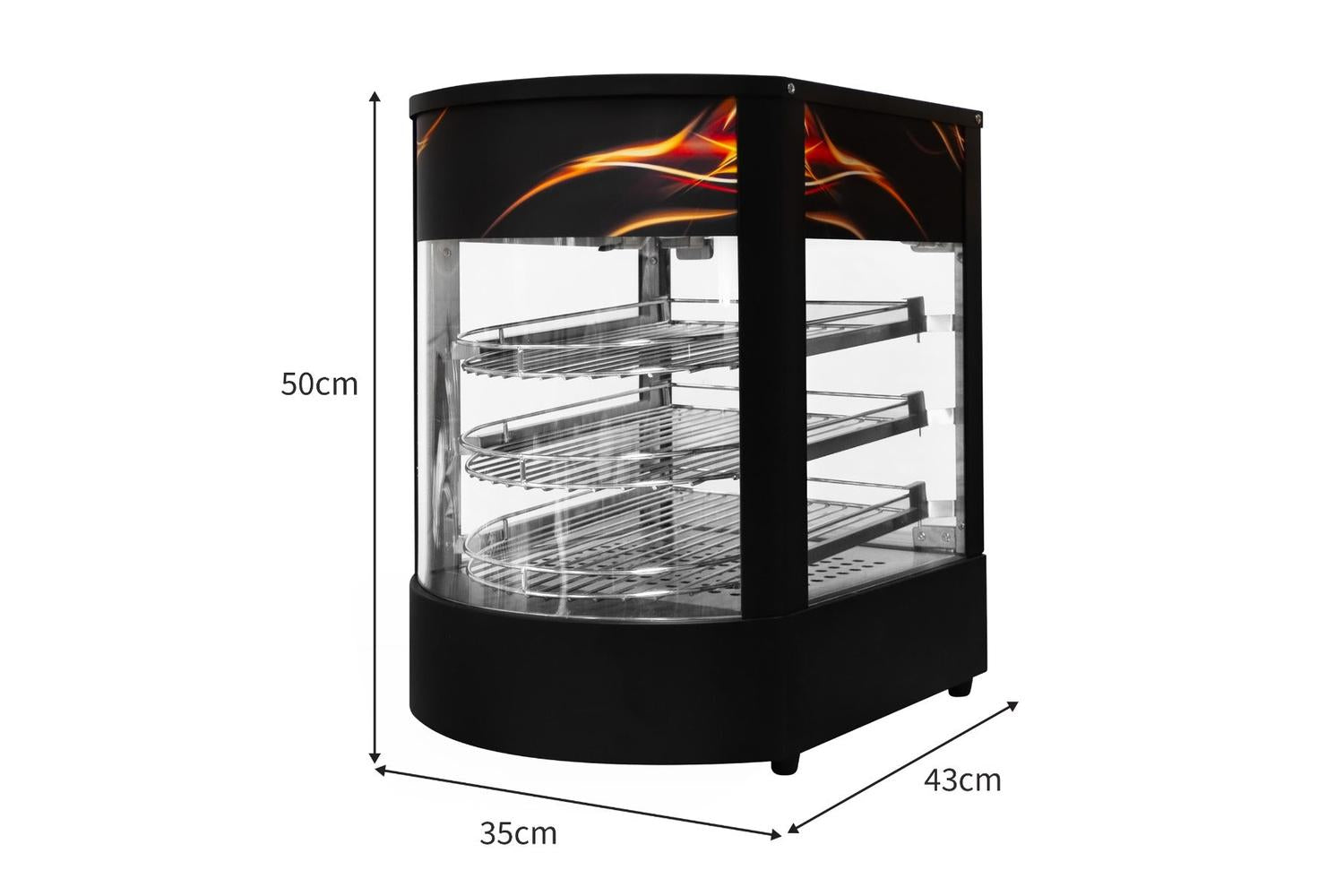 Monstershop 211149 - Commercial Food Warmer Glass Pizza Disp-5