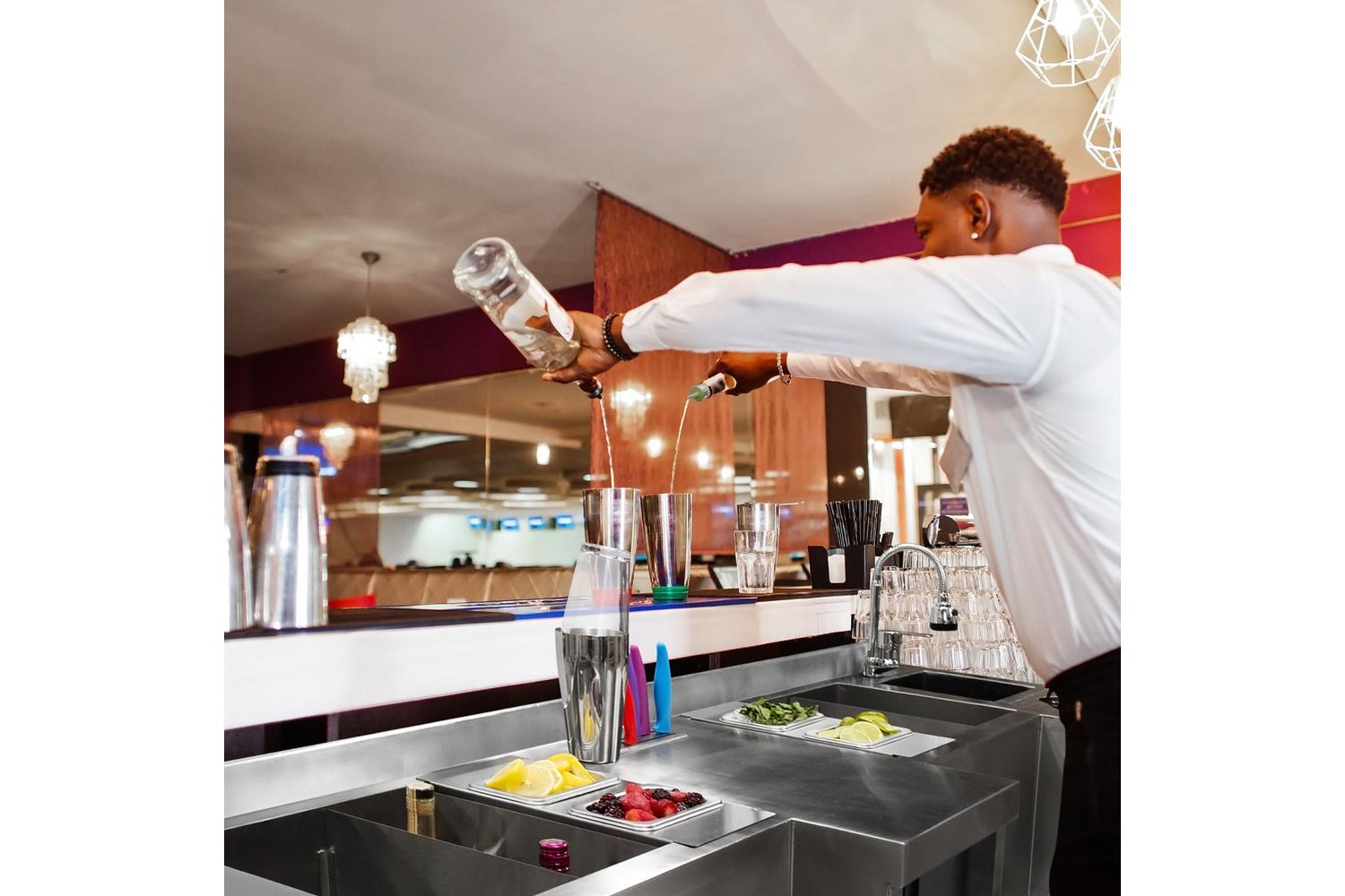 Monstershop 211073 - Compact Twin Cocktail Bar Station-6