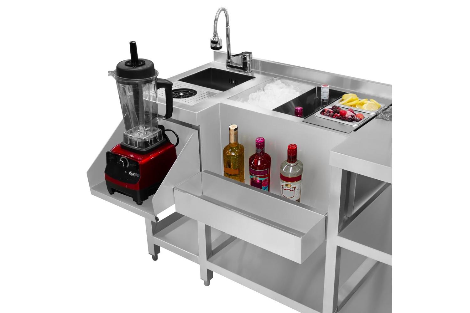 Monstershop 211073 - Compact Twin Cocktail Bar Station-7